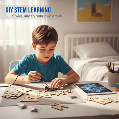 🔥🧩 DIY Wooden Drone Building Kit 🚁