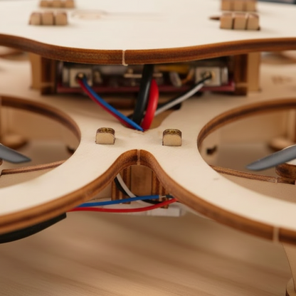 🔥🧩 DIY Wooden Drone Building Kit 🚁